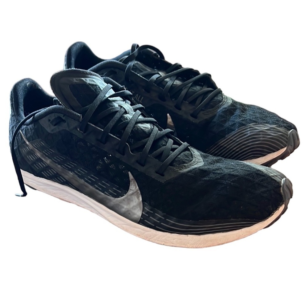 Nike Zoom Rival XC Black/Silver Track Running Shoe with Spikes. Sz10 men’s EUC